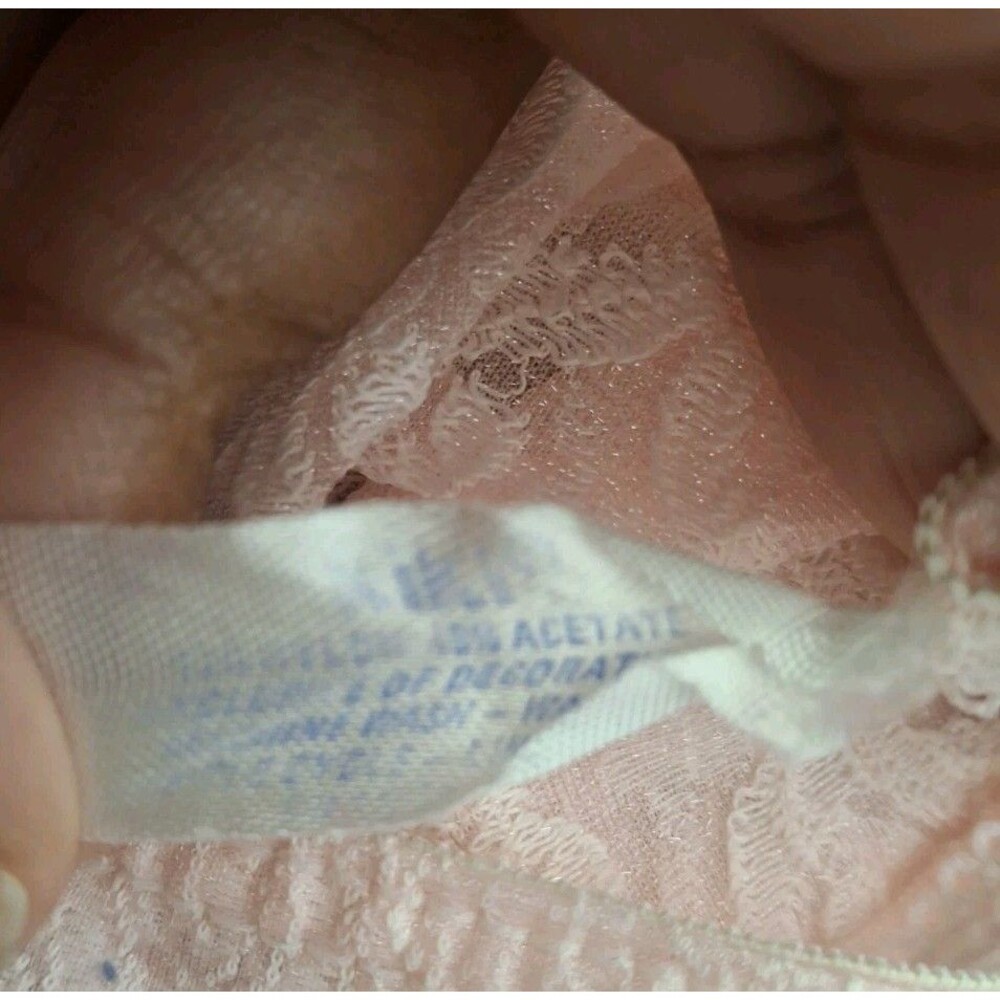 Vintage Sears Kiki Bikini Panty All Over Lace Size 7 Pastel Pink Underwear - Picture 4 of 4